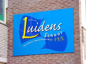 luidensschool reclameborden