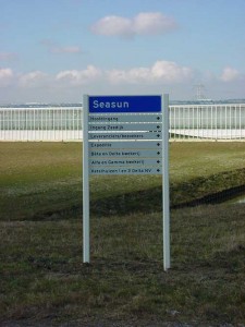 Bewegwijzering met losse panelen