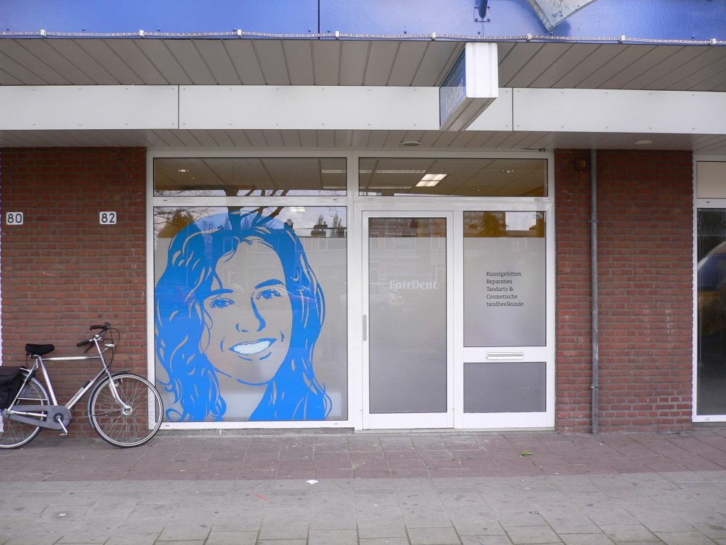 Etalagebelettering Fairdent