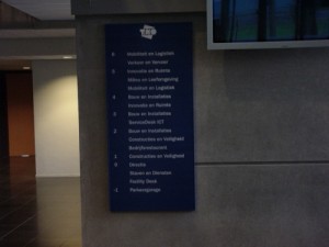 Bewegwijzering TNO