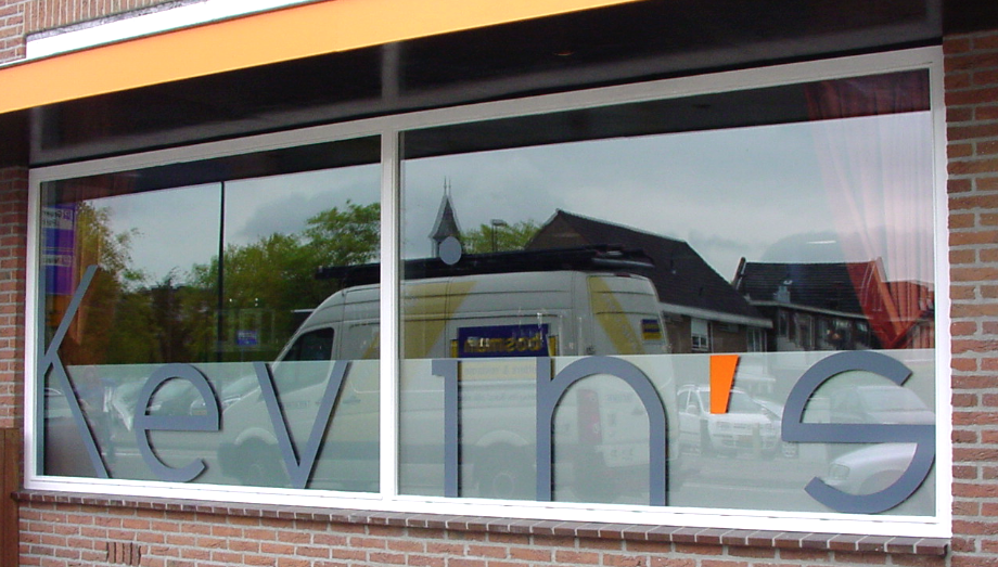 Raamreclame Kevin's