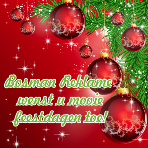Fijne feestdagen namens bosman