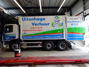 Belettering van grote voertuigen