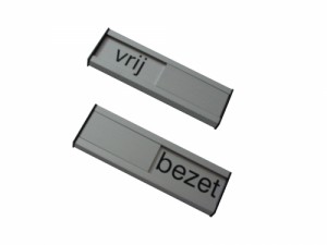 Vrij - bezetschuifjes