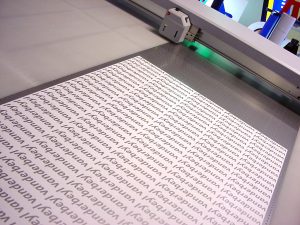 Zelfklevende letters