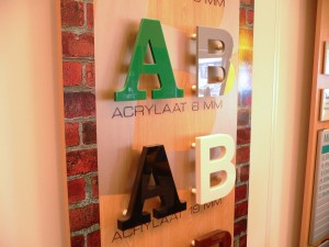 freesletters acrylplaat
