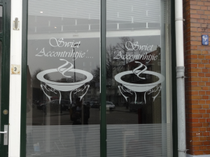 belettering zandstraalfolie