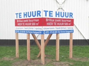 Komen vastgoed reclameborden