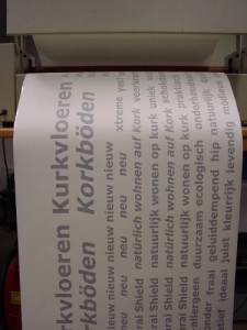 Letters met overdrachtsfolie