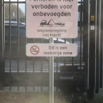 belettering verkeersbord