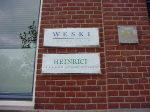 weski en heinrici naamplaten