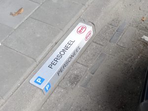 Stoeprand parkeerbord Byq