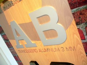 Aluminium letters